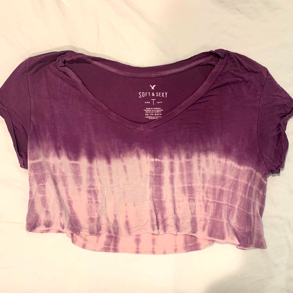 American Eagle Tie dye Crop Top